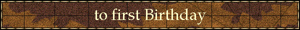 to first Birthday